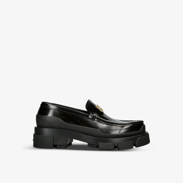 

Кожаные лоферы terra с бляшкой-логотипом Givenchy, черный