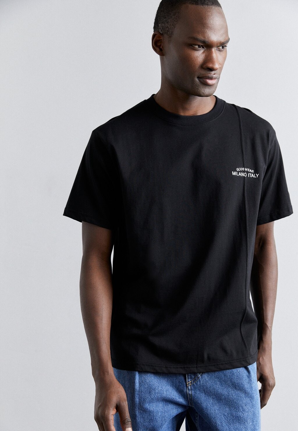 

Футболка с принтом Embroidered Loose GCDS, черный