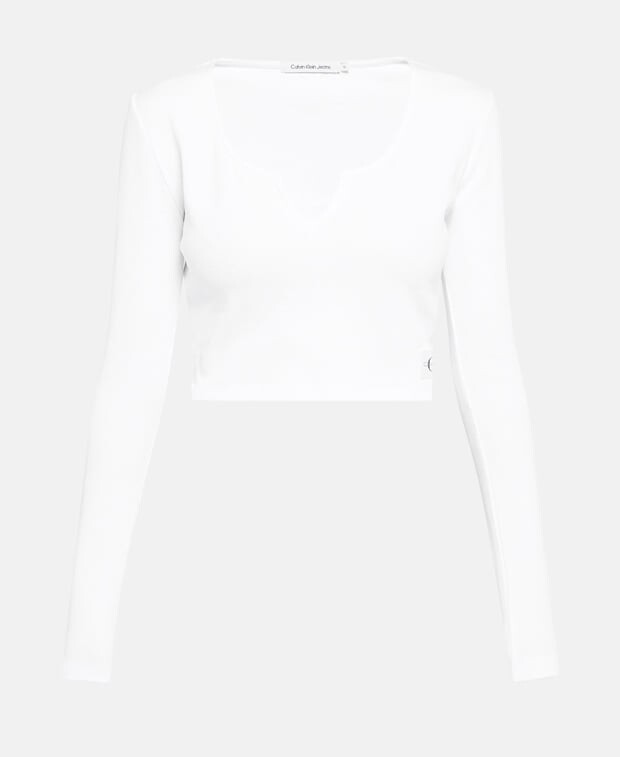 

Топ с длинными рукавами Calvin Klein, белый
