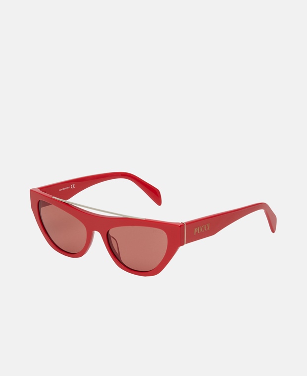 Солнцезащитные очки , красный Emilio Pucci