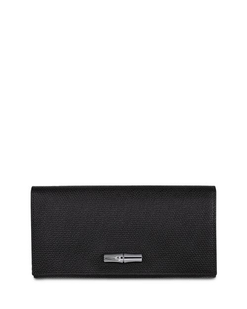 

Кожаный кошелек Roseau Continental Longchamp, цвет Black