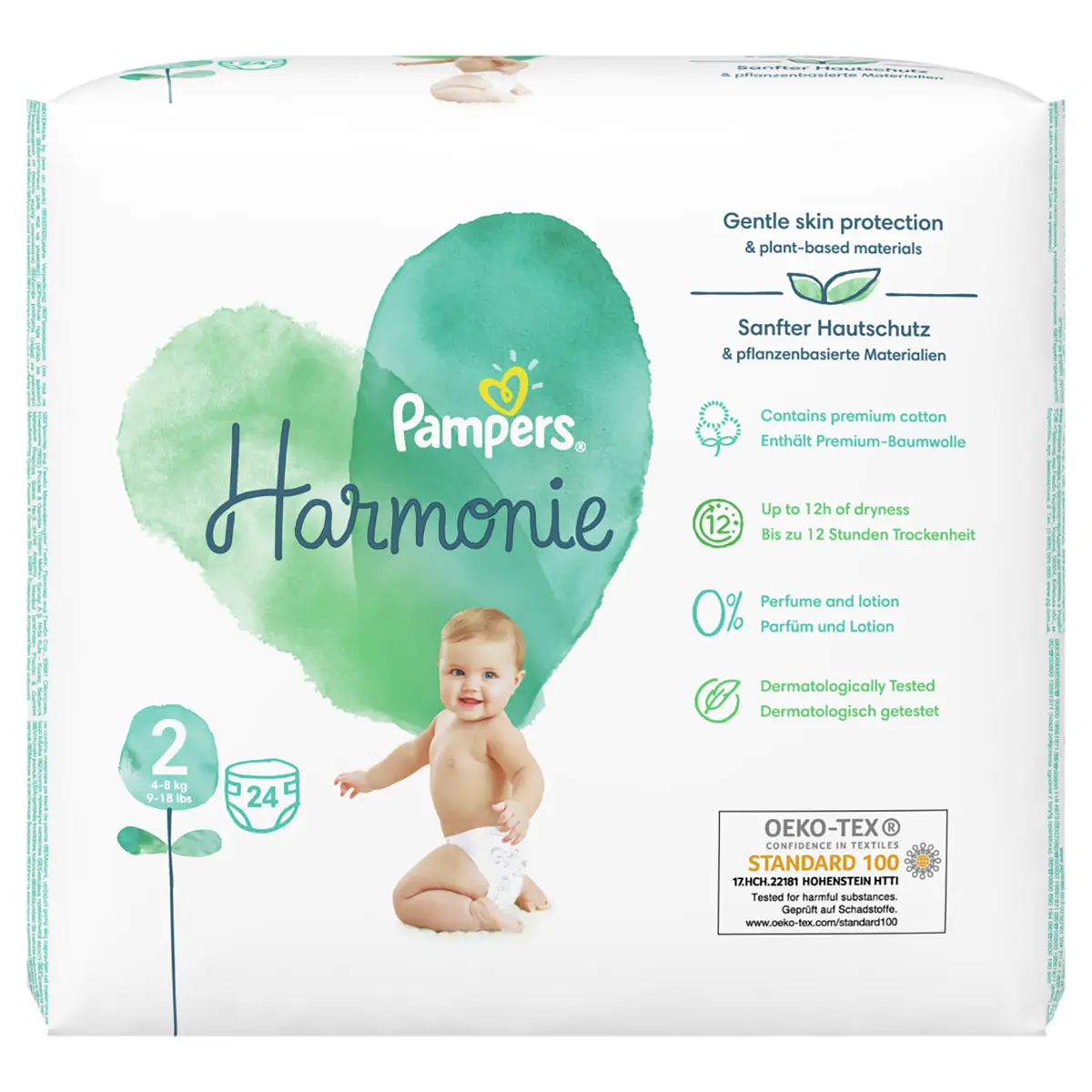 цена Одноразовые подгузники для детей Pampers Harmonie 2, 24 шт