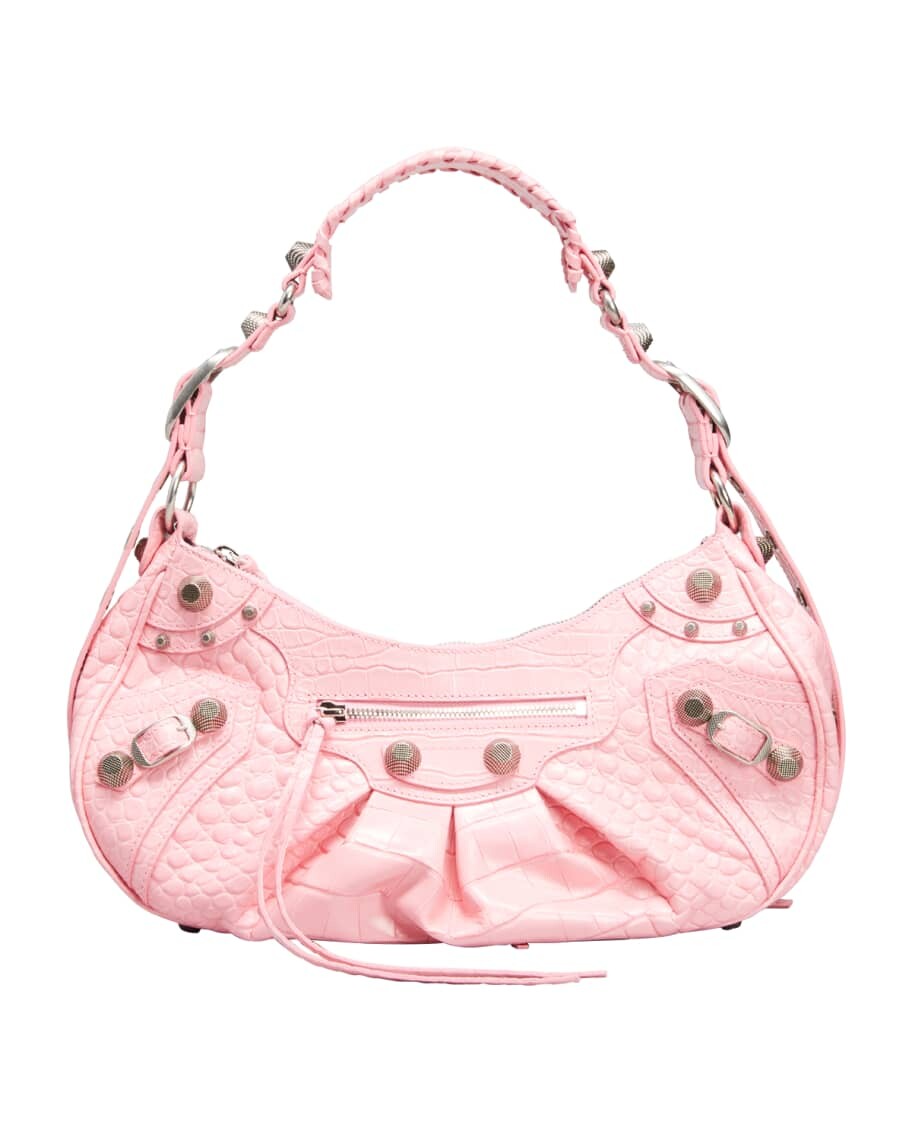 

Сумка на плечо Le Cagole с тиснением под крокодила Balenciaga