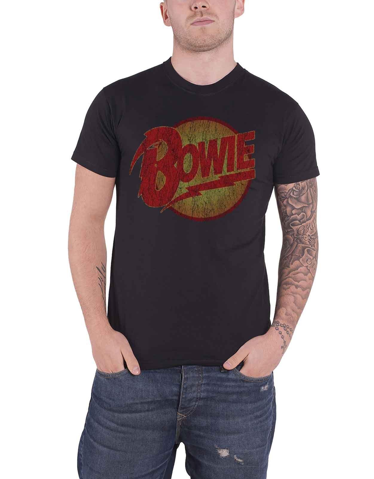 Винтажная футболка Diamond Dogs David Bowie, черный