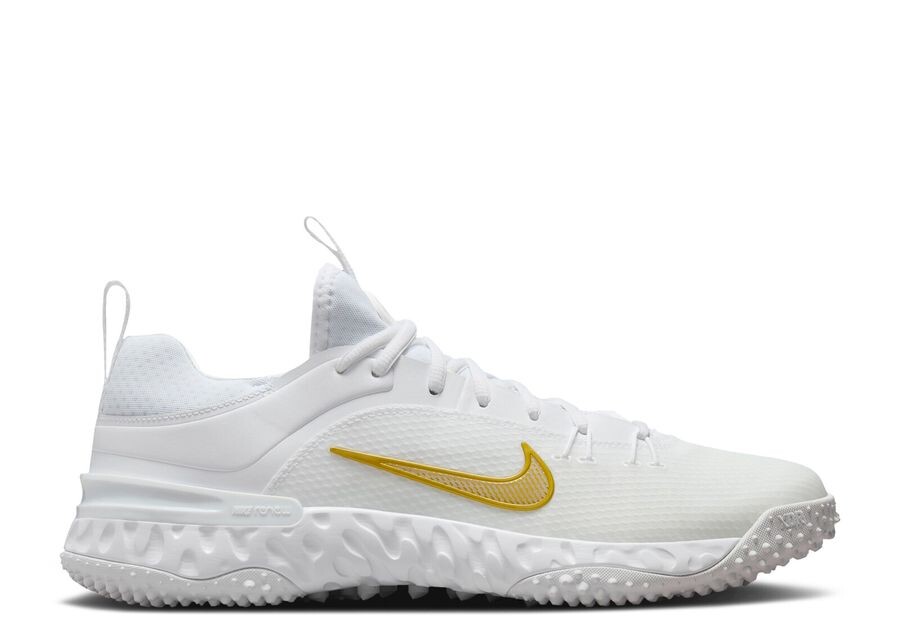 

Кроссовки Nike Huarache 9 Elite Tf Lax 'White Metallic Vivid Gold', белый