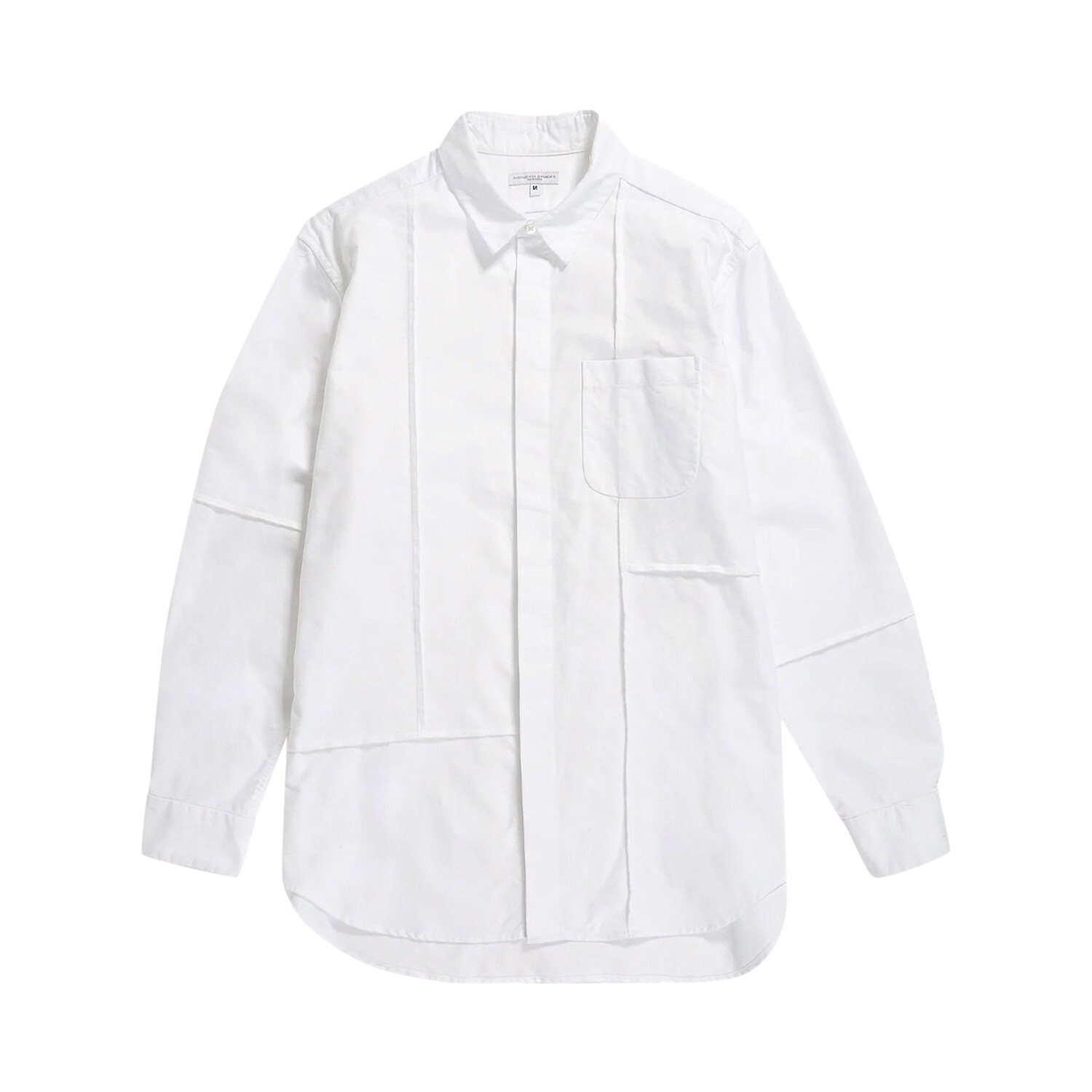 

Комбинированная рубашка с коротким воротником Engineered Garments, цвет Белый