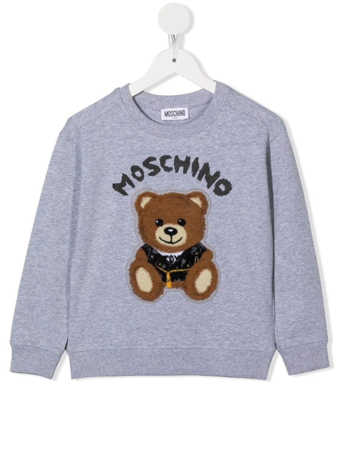 

Moschino Kids толстовка с логотипом, серый
