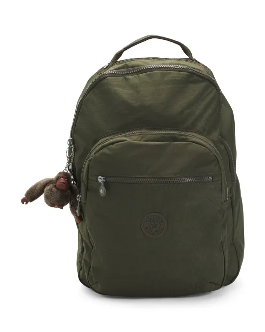 

Большой нейлоновый рюкзак Seoul Kipling, зеленый