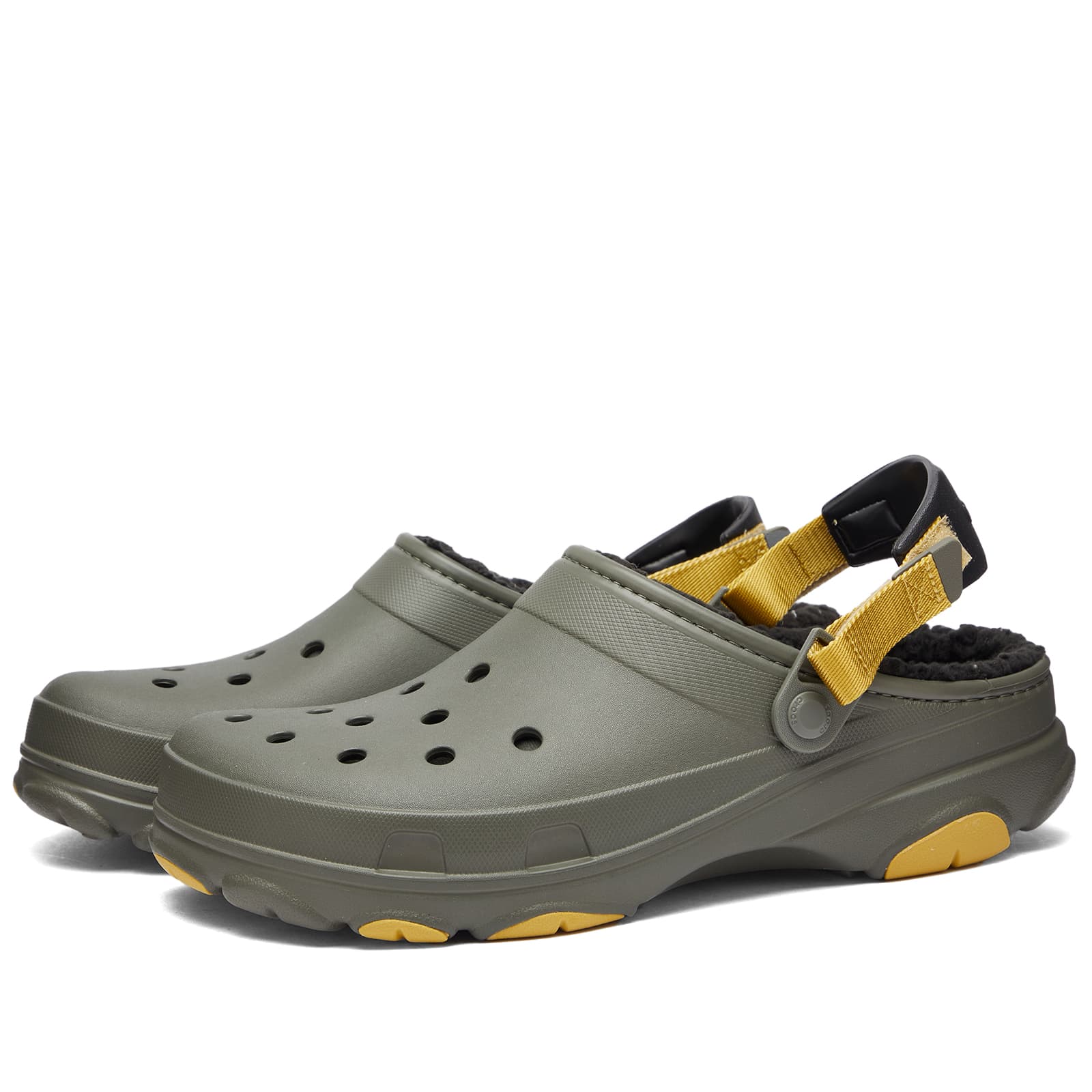 Сандалии Crocs All Terrain Lined Clog, цвет Dusty Olive сабо crocs classic all terrain серо синий бирюзовый