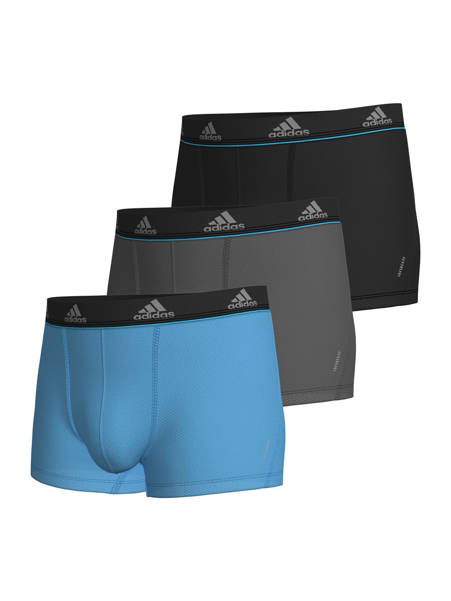 Боксеры adidas Trunk Active Micro Flex, цвет schwarz, blau, grau трусики hali 3 pack ellesse цвет schwarz grau blau