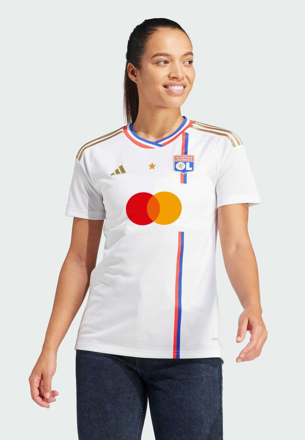 

Футболка OLYMPIQUE LYONNAIS 23 24 HOME Adidas, белая