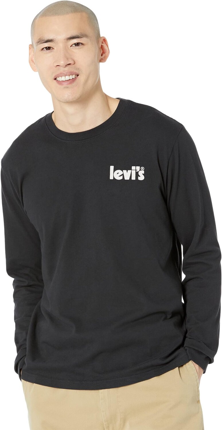 

Свободная винтажная футболка с длинными рукавами Vote Levi's, цвет Caviar
