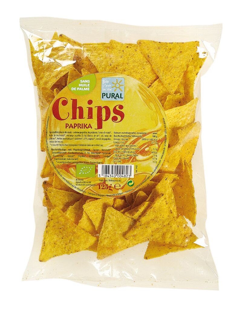 

Чипсы Pural Chips'O mais с паприкой - 125 г
