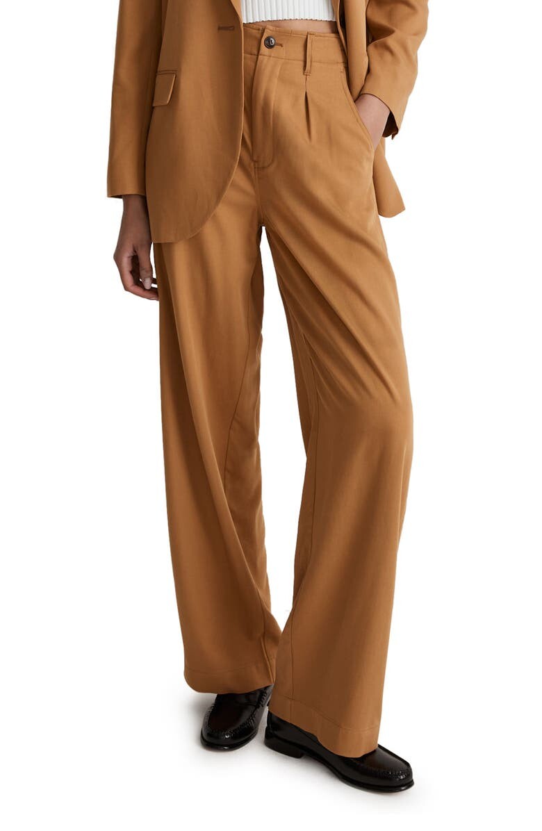 

Брюки прямого кроя Neale из ткани с драпировкой MADEWELL