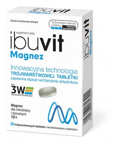 цена Таблетки магния Ibuvit Magnez Tabletki , 30 шт
