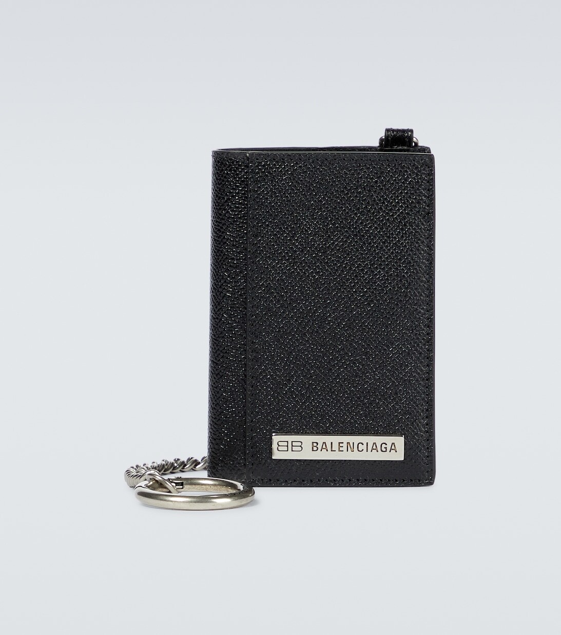

Плитный вертикальный кожаный кошелек Balenciaga, черный