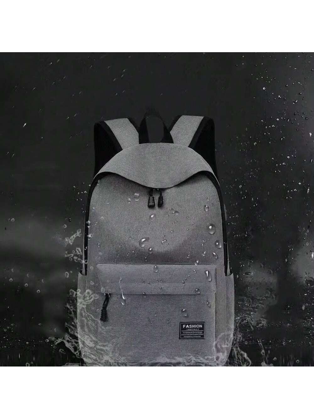 Модный мужской минималистичный рюкзак. Универсальный рюкзак. Рюкзак для школьников большой вместимости. Компьютерная дорожная сумка. Моющийся рюкзак унисекс., серый цена и фото