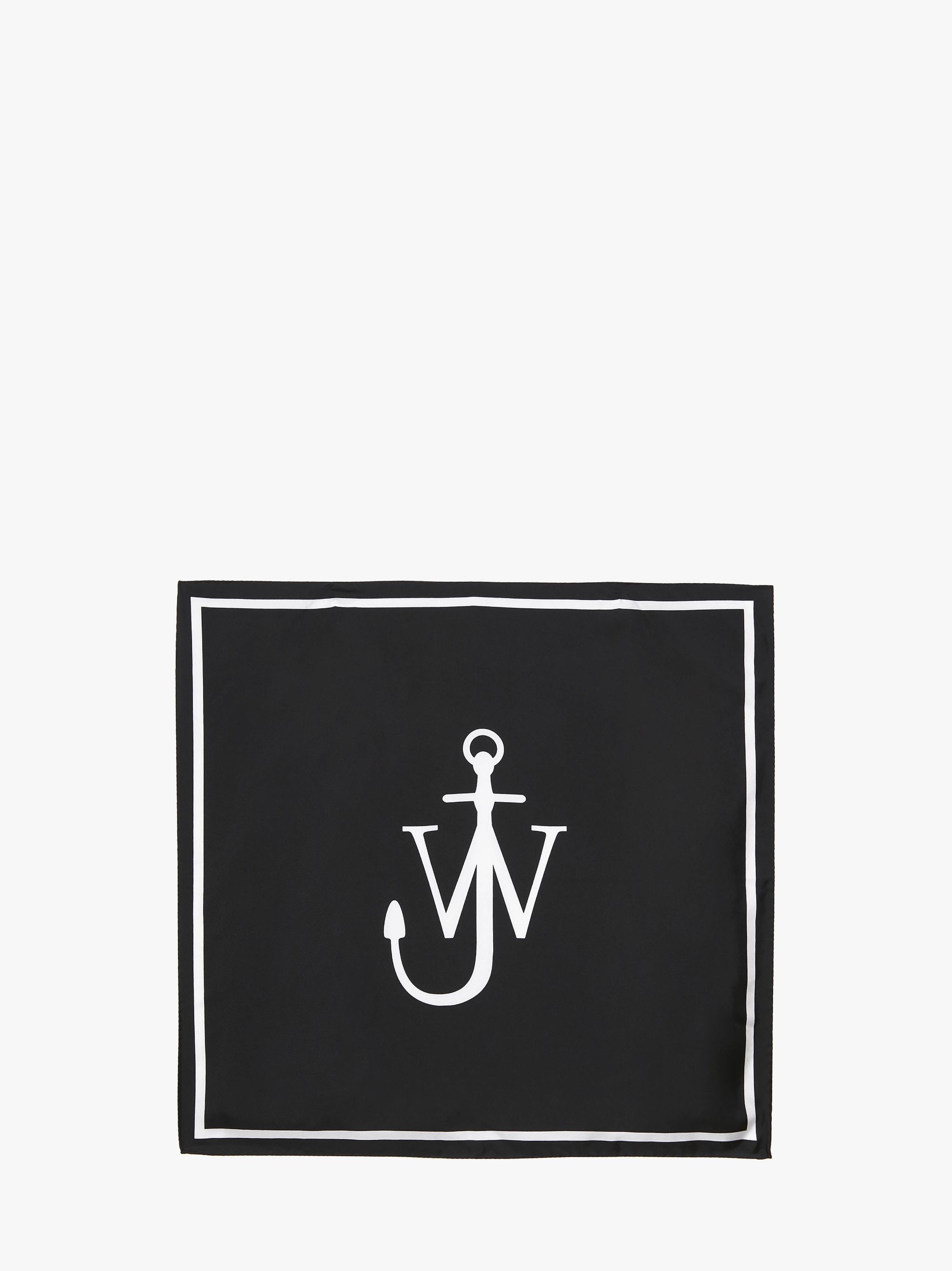 Шелковый платок с логотипом JW Anderson, белый