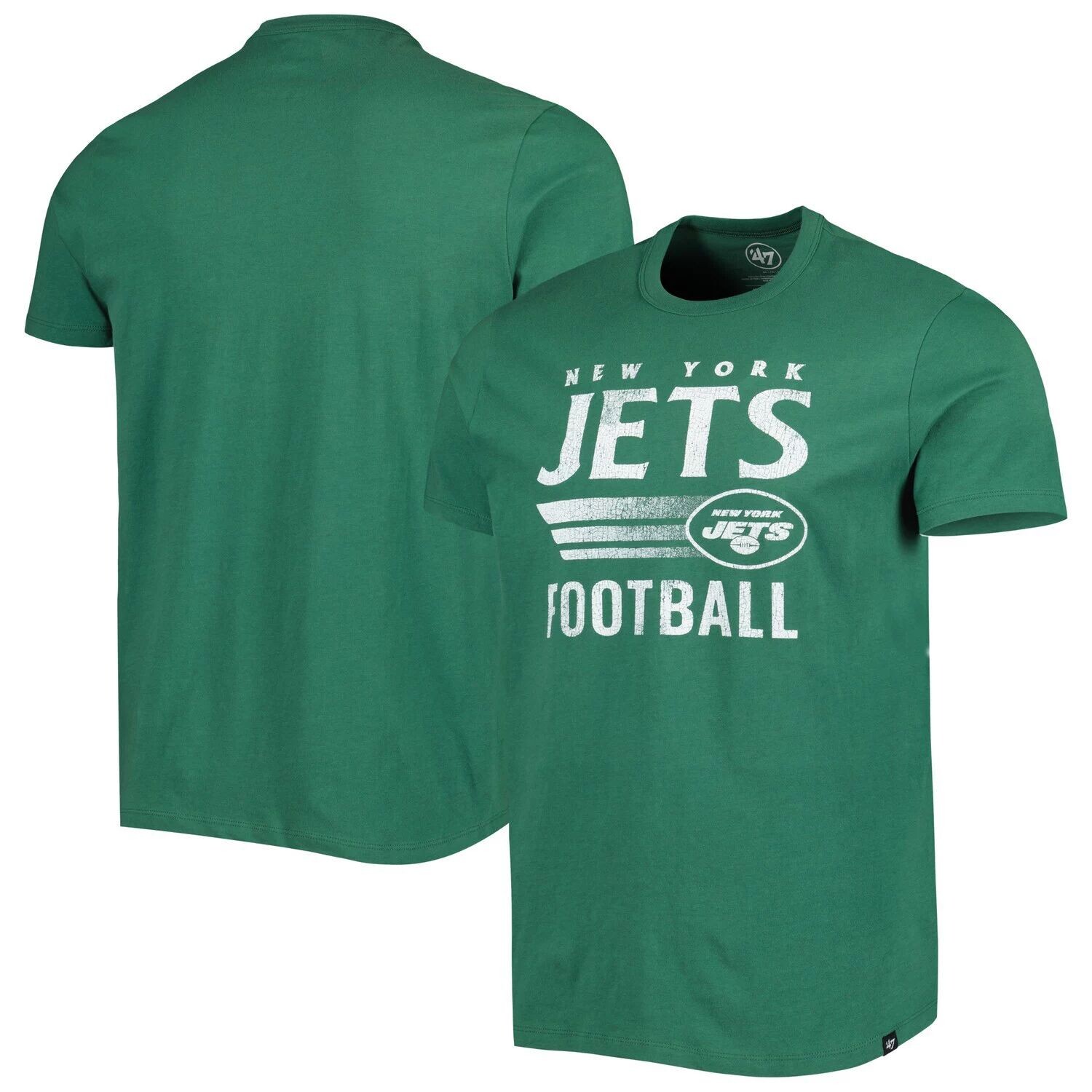 

Мужская зеленая футболка '47 New York Jets с надписью Rider Franklin, Зеленый