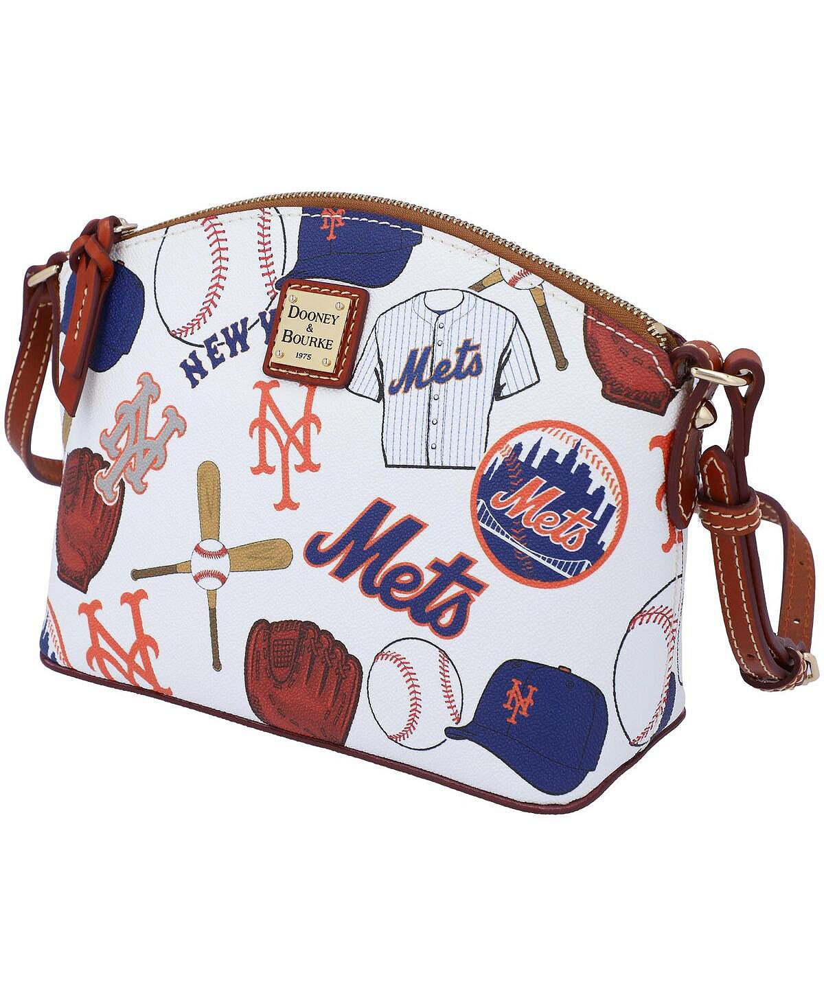 

Женская сумка через плечо New York Mets Gameday Suki со средним ремешком Dooney & Bourke, белый