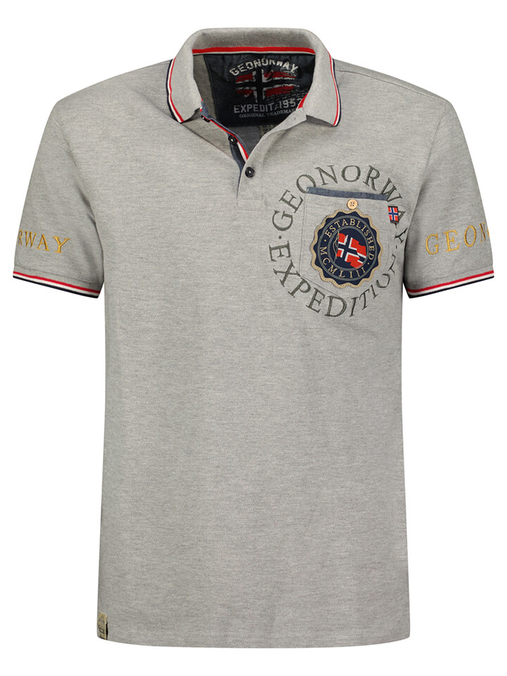 

Поло Geographical Norway, серый