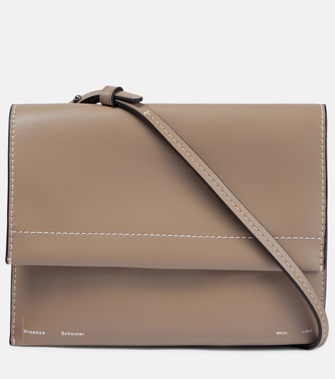 

Кожаная сумка через плечо White Label Accordion Proenza Schouler, белый
