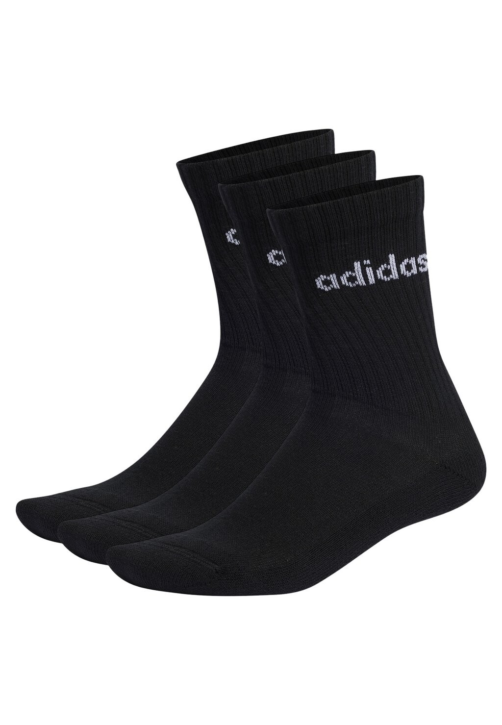 

3 упаковки спортивных носков Adidas, черно-белый