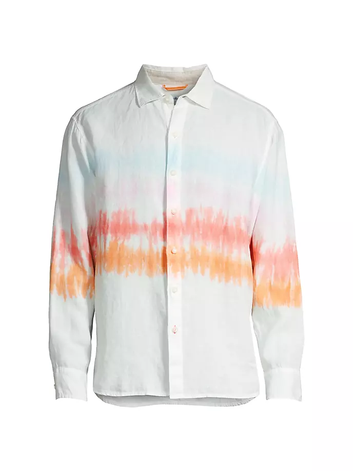 

Льняная рубашка на пуговицах Sunrise Tides Tommy Bahama, цвет soothing sea