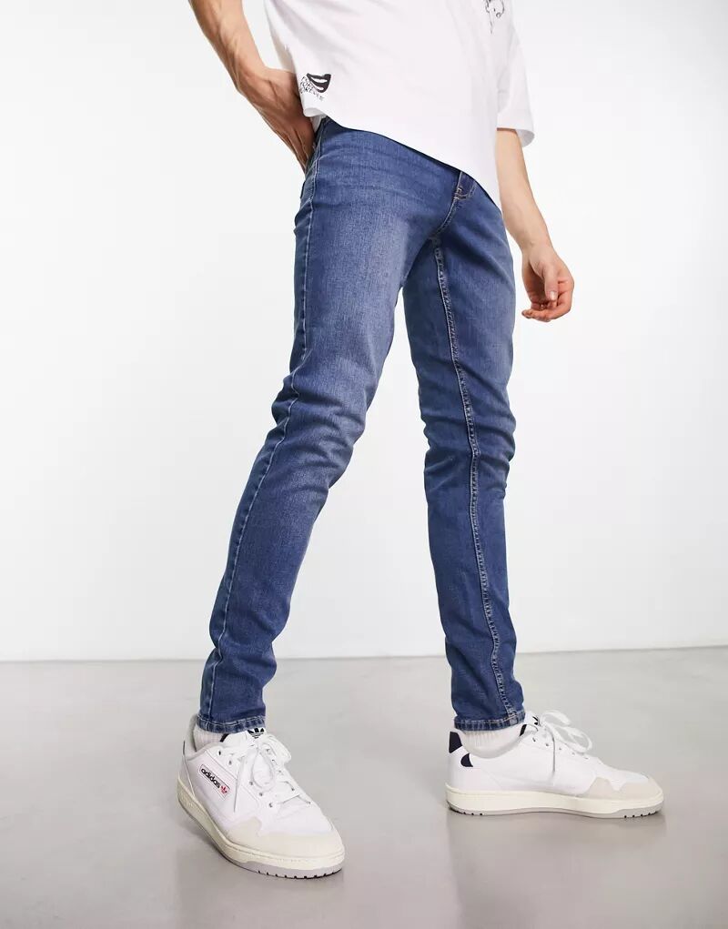 Темно-синие джинсы скинни New Look темно синие брюки чиносы скинни new look