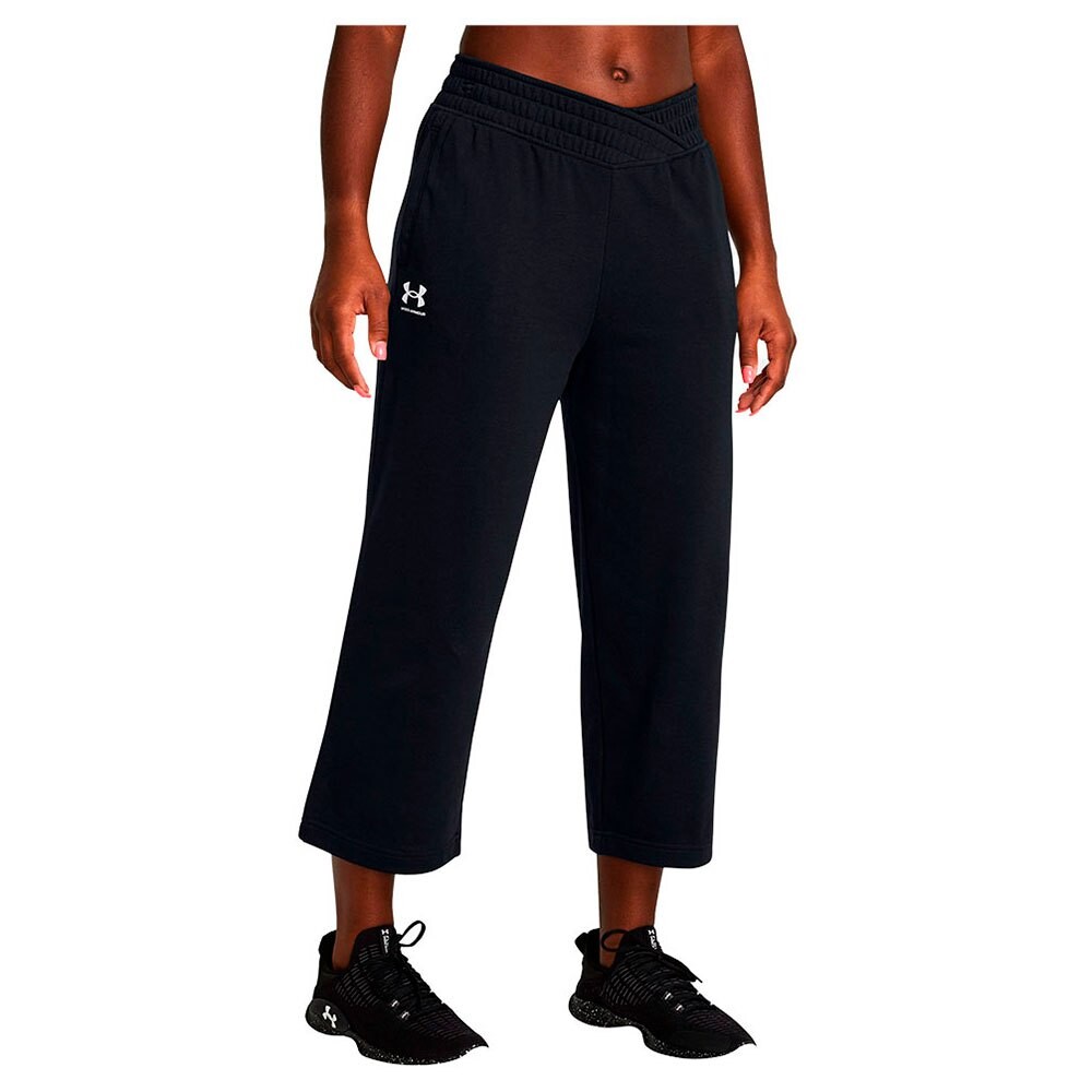 

Брюки Under Armour Rival Terry Crop Wide Leg, черный