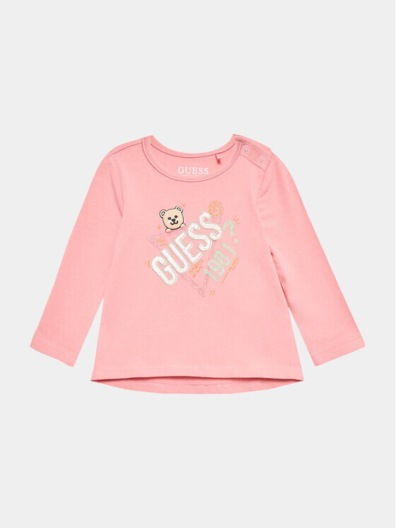 

Блуза стандартного кроя Guess, розовый