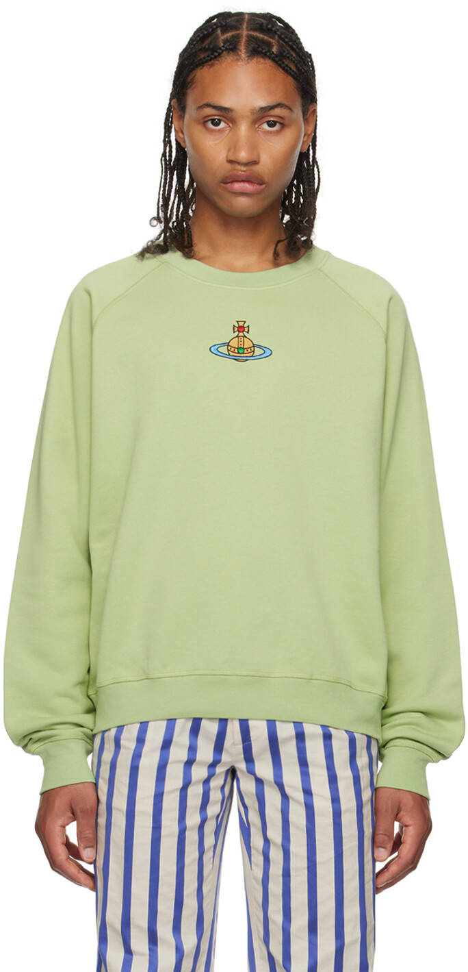 

Зеленый свитшот с вышивкой Vivienne Westwood
