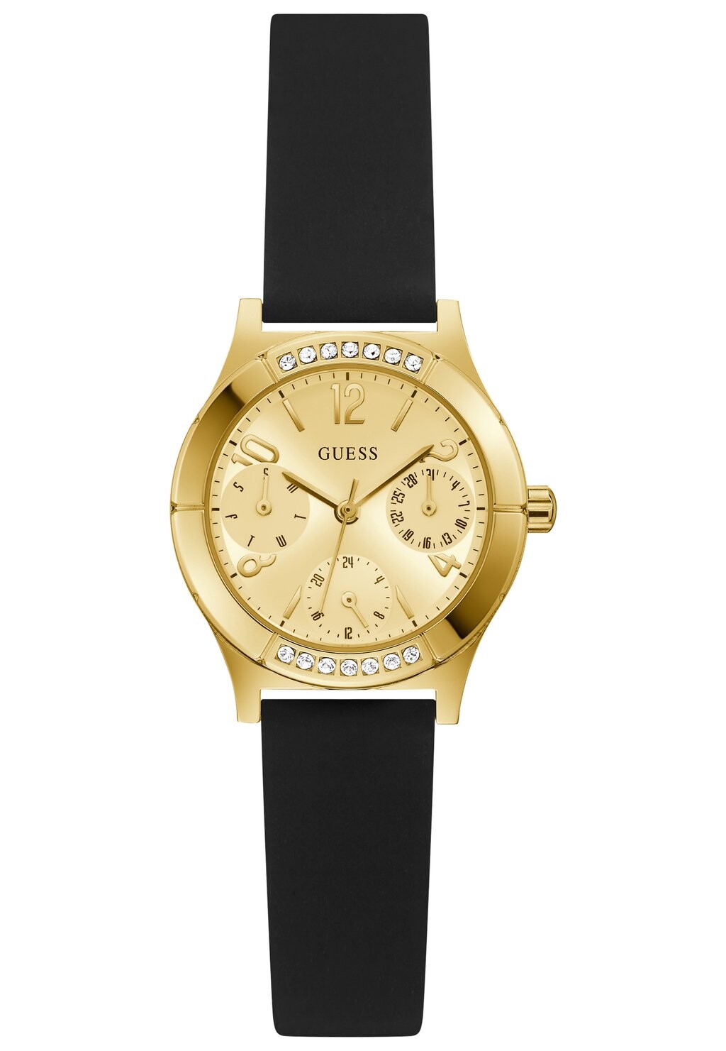 

Часы с хронографом Guess, черный