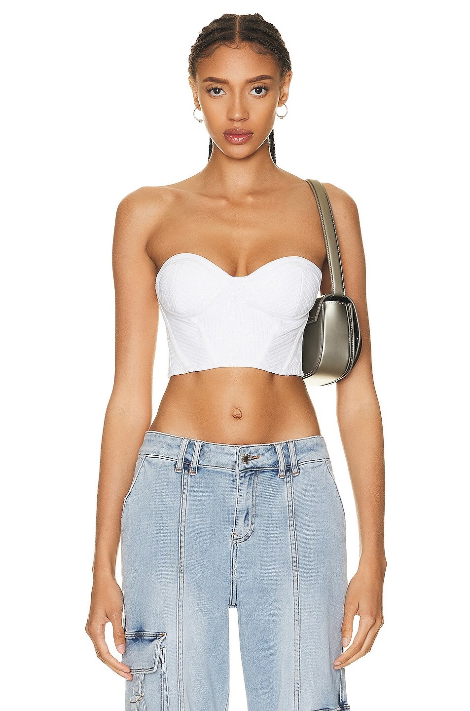 

Топ Retrofete Sami Corset, цвет White & Gold