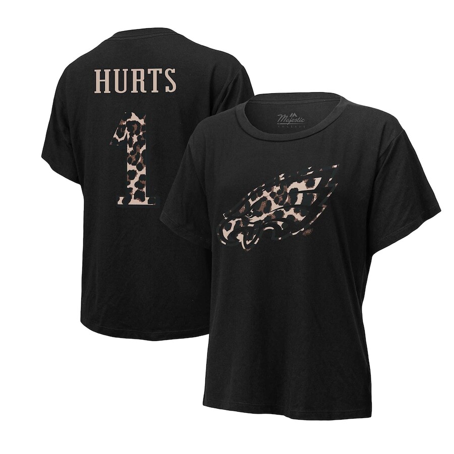 

Футболка с именем и номером Majestic Threads Philadelphia Eagles, черный