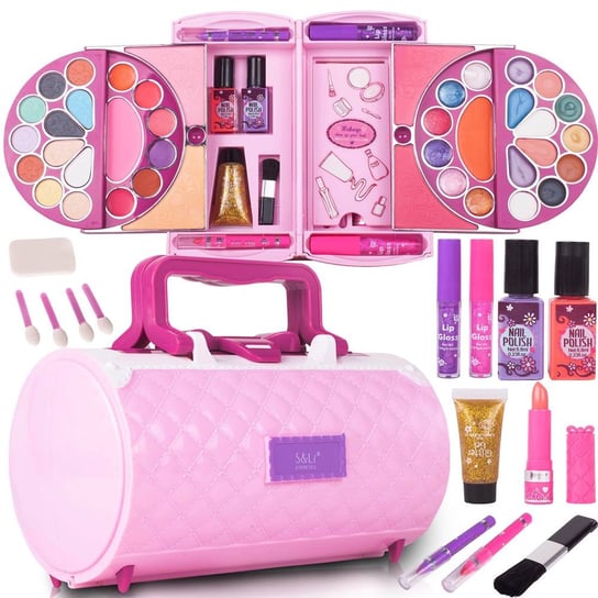 статор набор косметики для макияжа чемодан x363 stator Набор для макияжа для девочек, чемодан для косметики Malplay