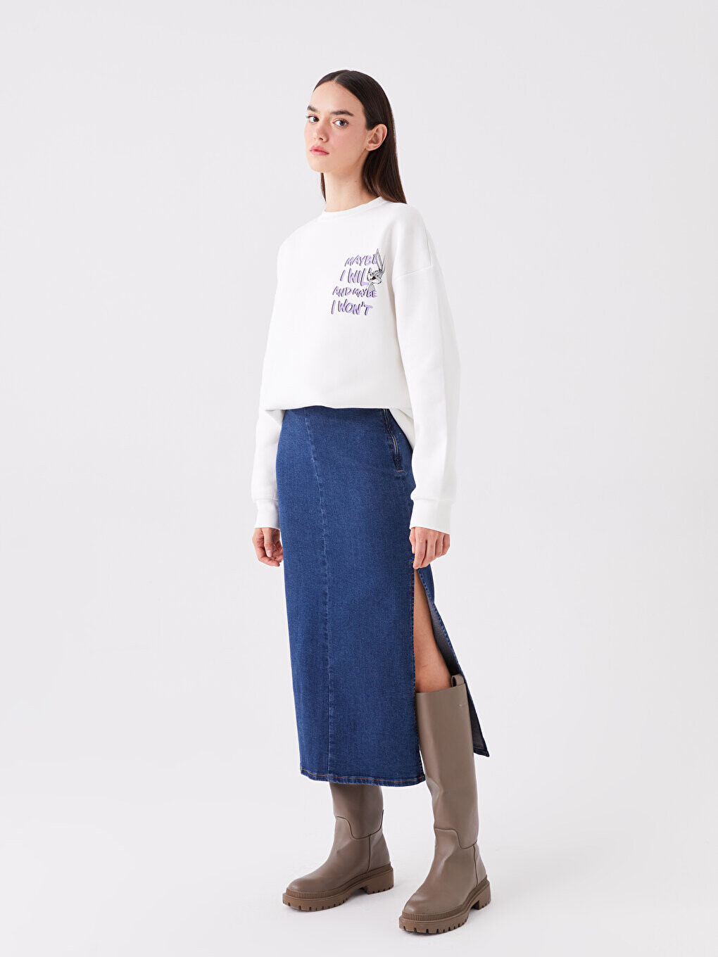 

Женская джинсовая юбка узкого кроя LCW Jeans