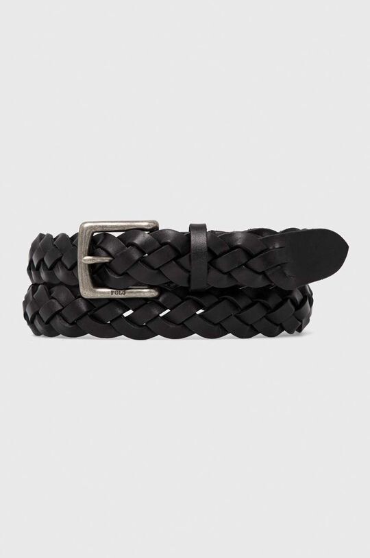 

Кожаный ремень Polo Ralph Lauren, черный