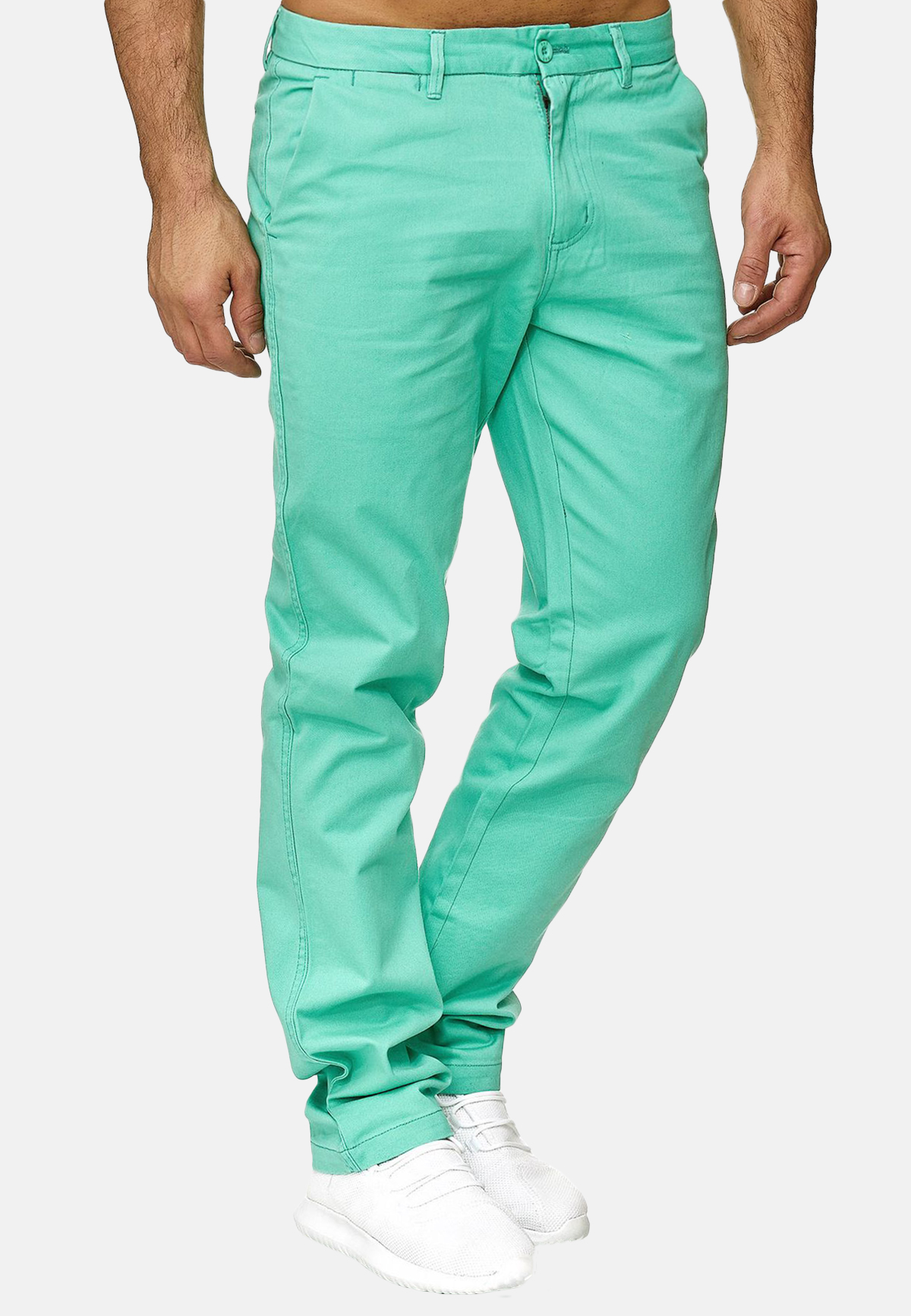 цена Брюки чинос Arizona Shopping Hose Jeans Stoff Hose Design, темно зеленый