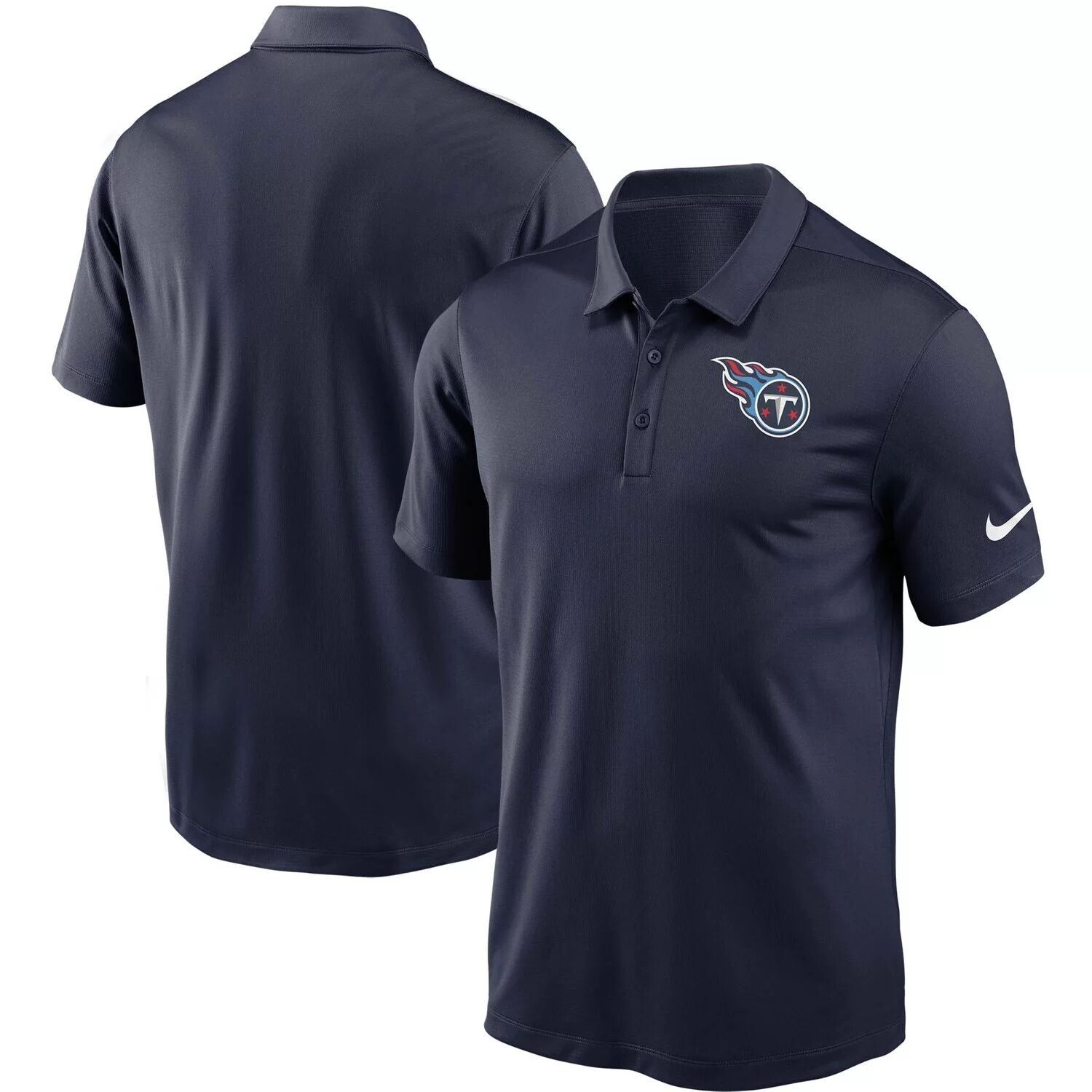 

Мужская футболка-поло Tennessee Titans Fan Gear Franchise Team Performance темно-синего цвета Nike