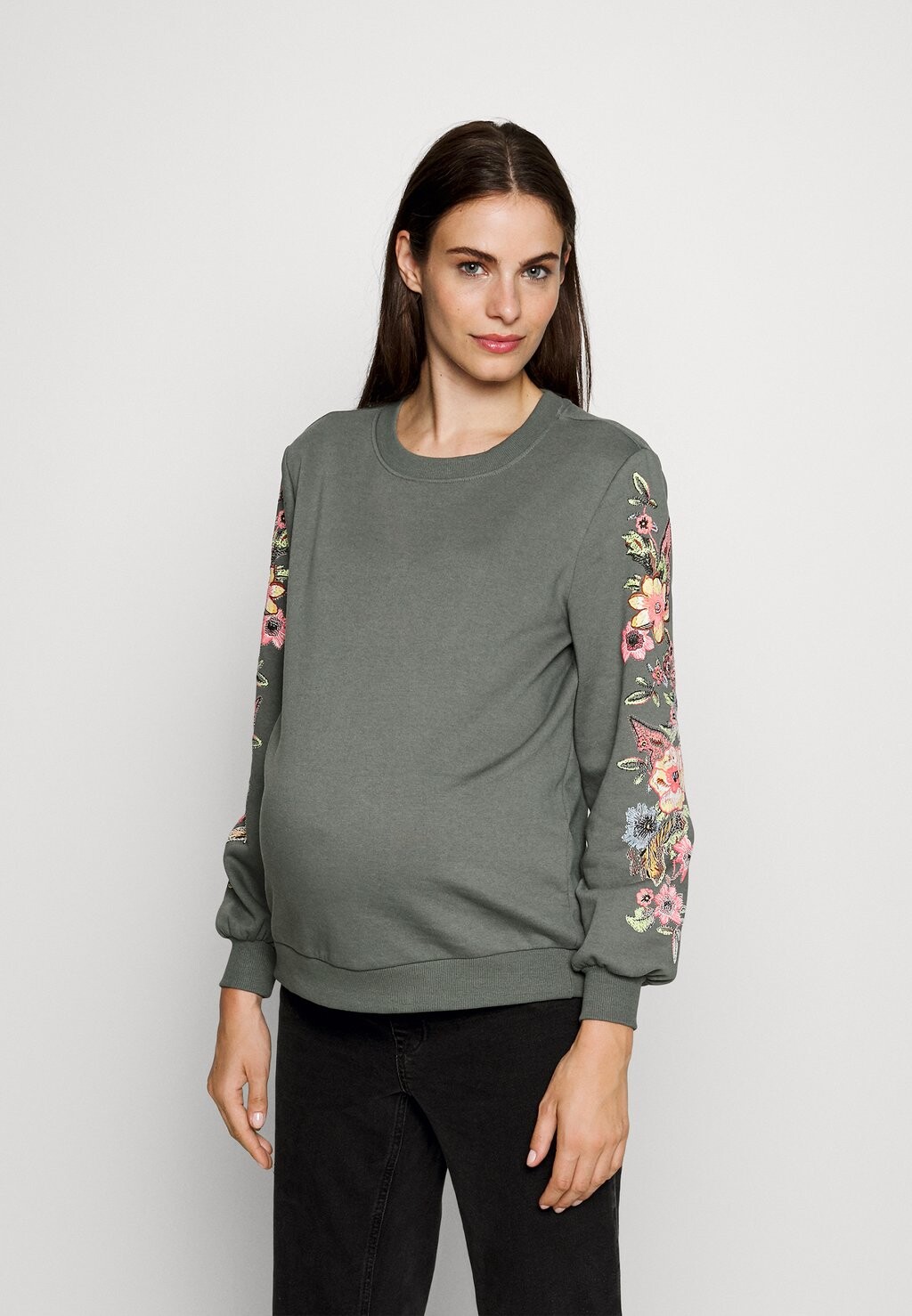 

Толстовка ONLY MATERNITY ОЛМКОННИ, бальзам зеленый