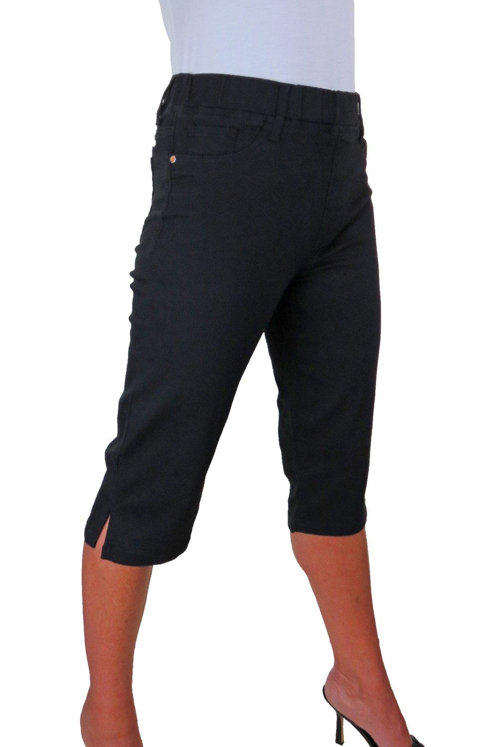 Укороченные джинсовые джеггинсы с эластичной талией Paulo Due, черный шорты твоё повседневные 44 размер