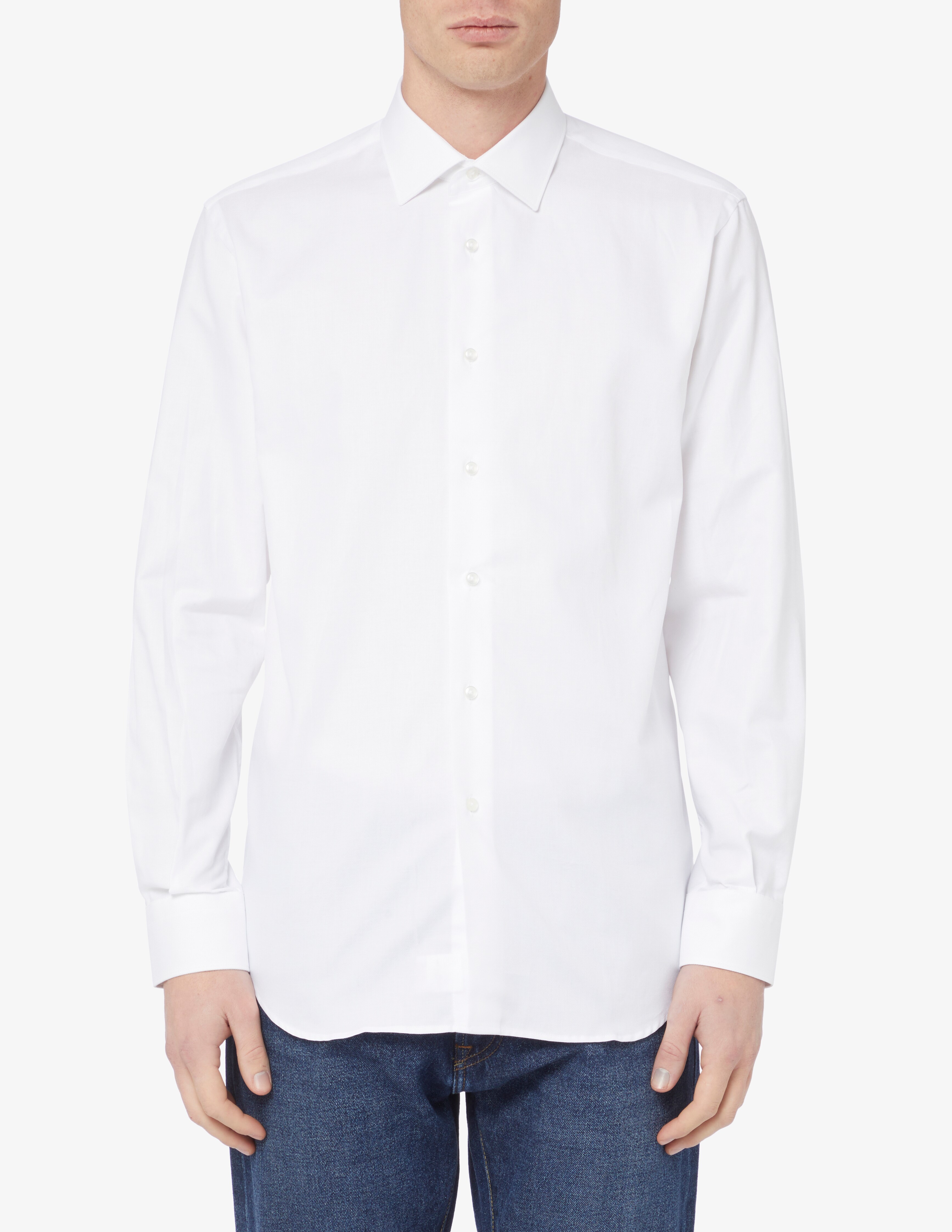 Рубашка обычная Sartoria Italiana, белый цена и фото