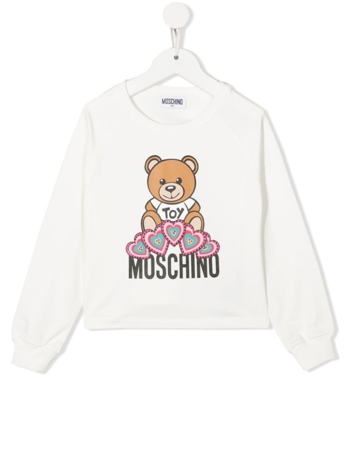 

Moschino Kids толстовка с принтом Teddy Bear, белый