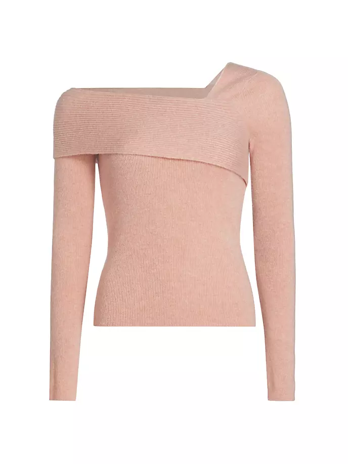 

Топ из шерсти и кашемира с открытыми плечами Naadam, цвет desert pink