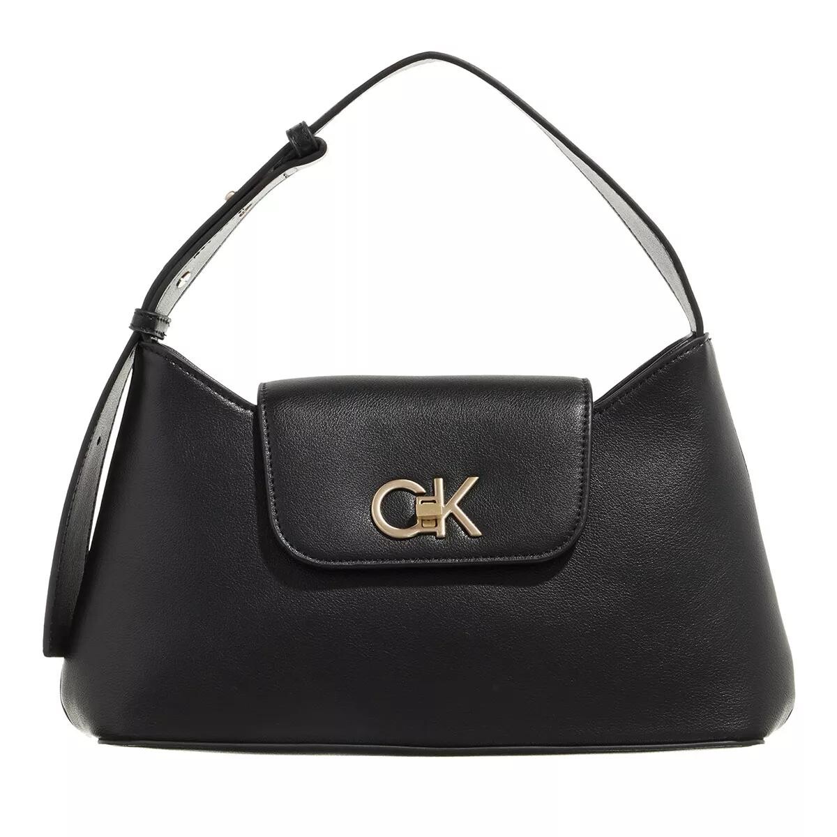 

Сумка через плечо с замком re lock md ck Calvin Klein, черный