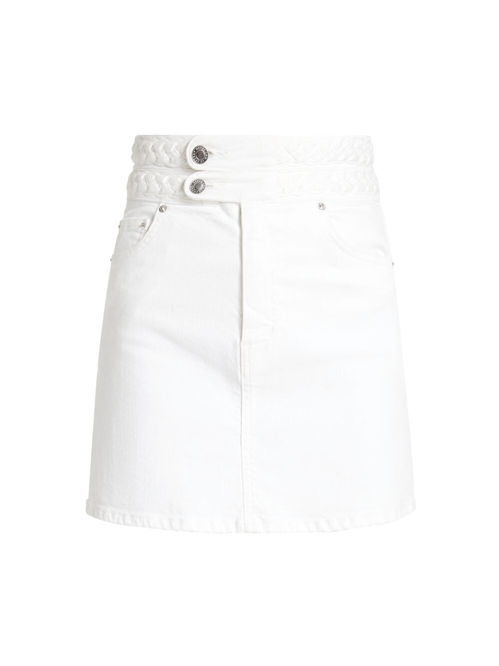 

Мини-юбка Stella с плетеной талией Derek Lam 10 Crosby, белый