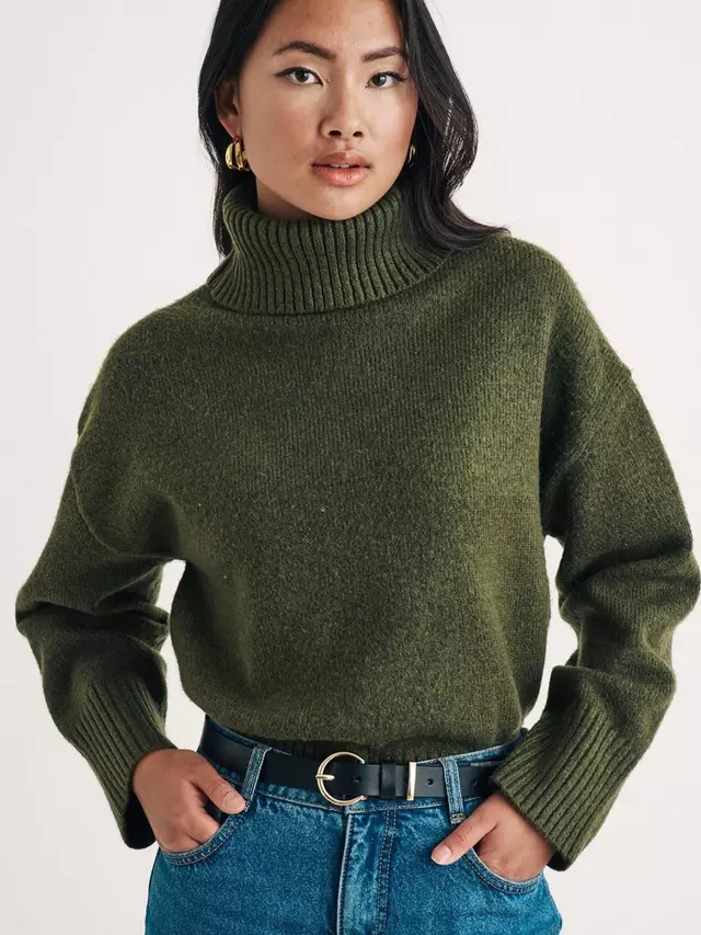 

Джемпер Nobody's Child Chunky Roll Neck, зеленый