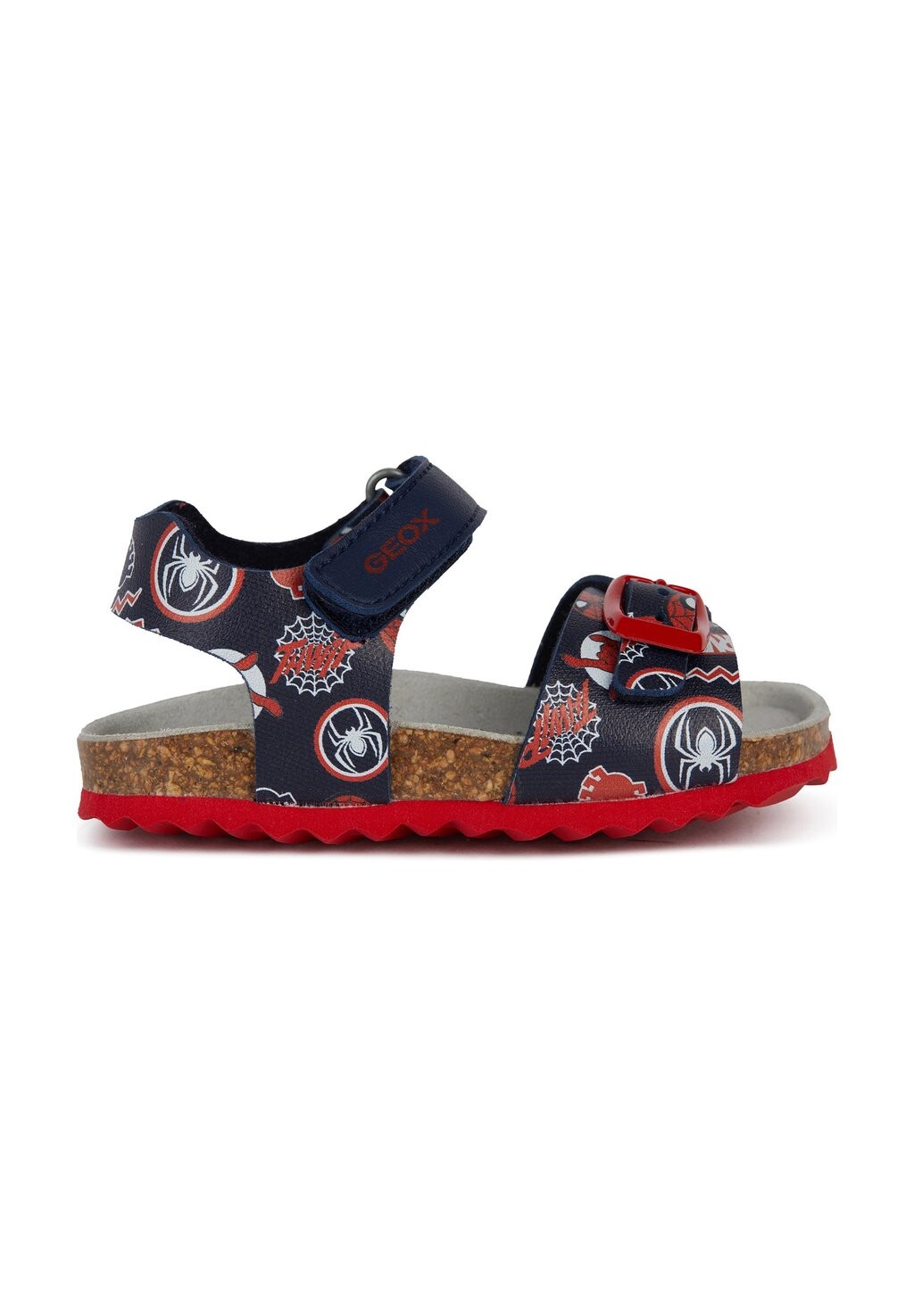 Сандалии с ремешками MARVEL SPIDERMAN Geox, цвет navy/dk red