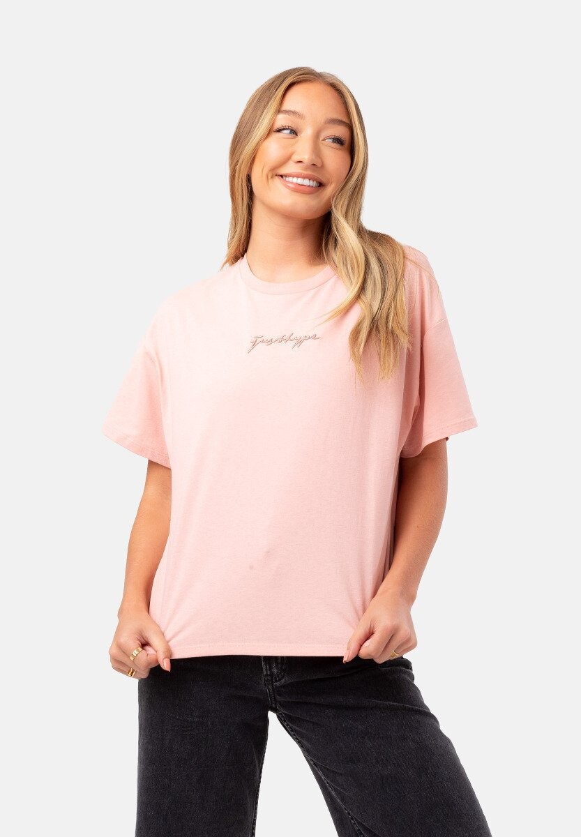 

Футболка с принтом SCRIBBLE BOXY Hype, цвет pink